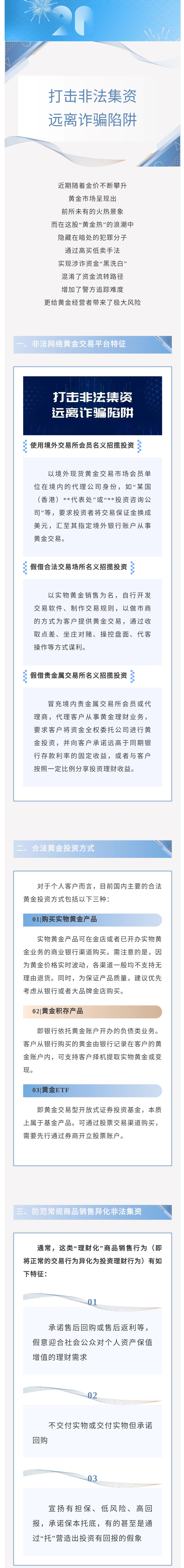 【風險提示】警惕網(wǎng)絡黃金交易非法集資陷阱