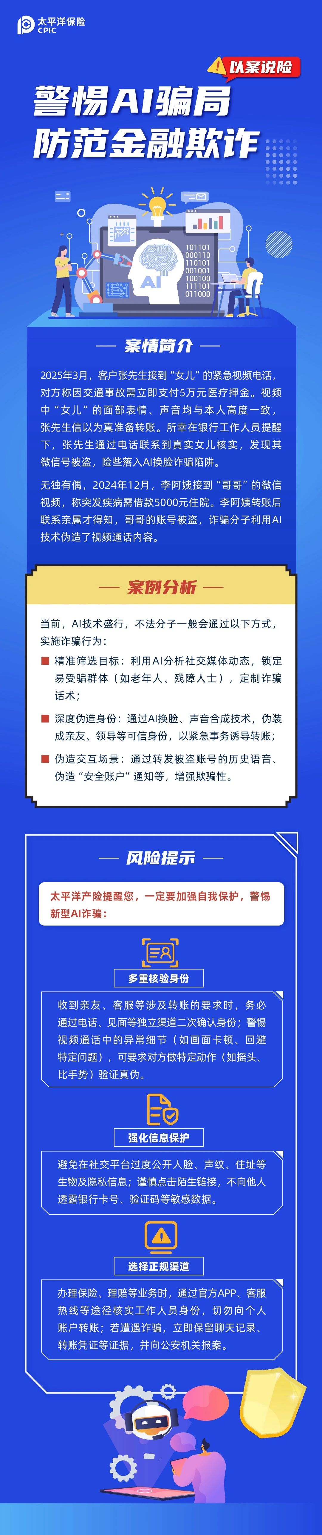 以案說險(xiǎn)丨警惕AI騙局 防范金融欺詐